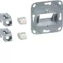 Hager GMKSRJ45C6A2 aansluitmodule 2x RJ45 Cat.6a voor UAE centraalplaat 2-voudig halogeenvrij