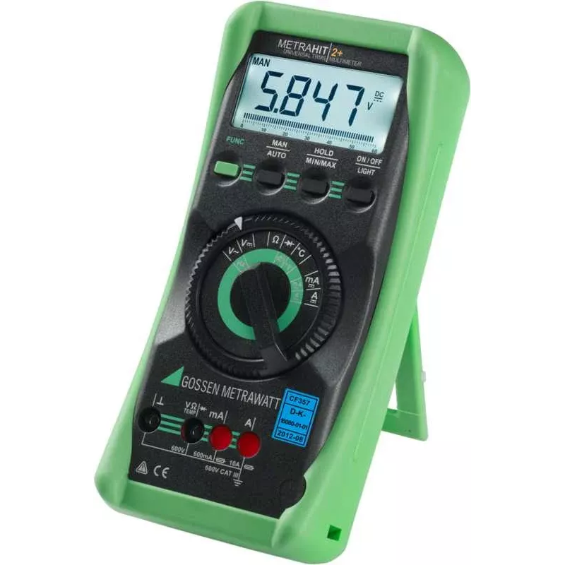 GMC Instruments METRAHIT 2+ digitale multimeter 6000 digits True RMS CAT III 600V / CAT II 1000V
