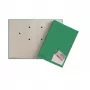 PAGNA presentatiemap A4 karton groen satin staand formaat 24205-03