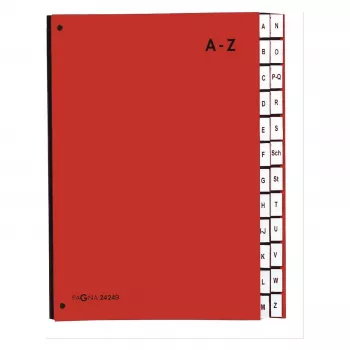 PAGNA bureau-organizer 24 vakken - A4 - karton - rood - staand formaat - 340 mm - 35 mm
