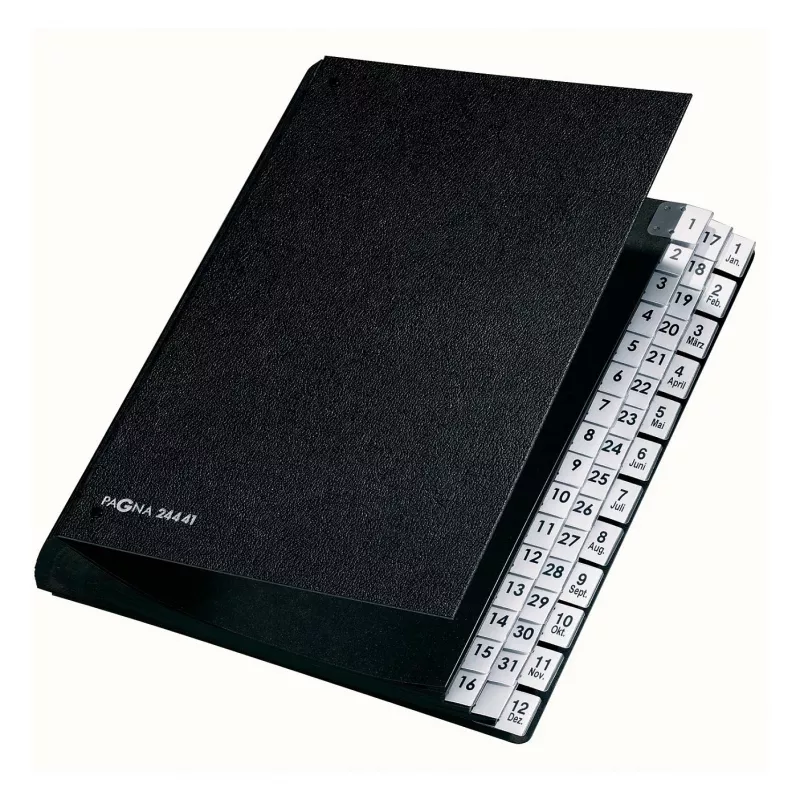 PAGNA Classic 44-vaks bureau-organizer - A4 - zwart - staand formaat - 265 x 55 x 340 mm