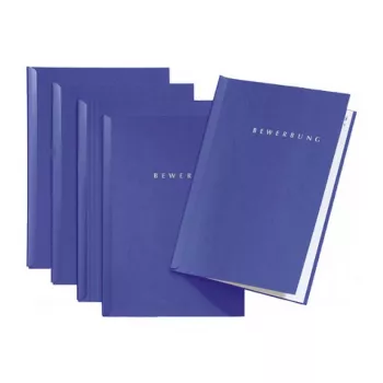PAGNA Start sollicitatiemap A4 blauw 3-delig met transparante kaft