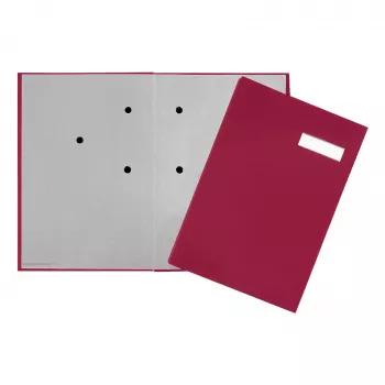 PAGNA Signature map 20 vakken - A4 - karton - rood - wit - staand formaat - 240 mm - 25 mm