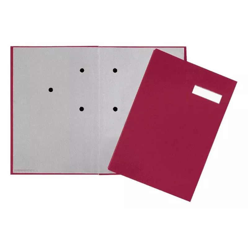 Pagna 24191-11 hefboomordner - A4 - 80 mm rugbreedte - rood - met stof beklede karton - staand formaat