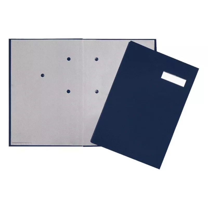 Pagna Classic hefboomordner A4 80 mm blauw stofbekleding