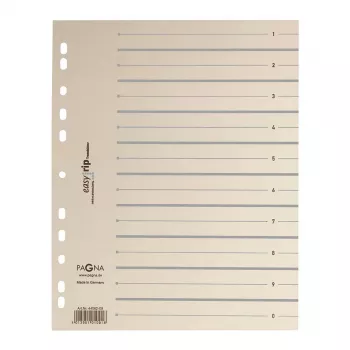 Pagna 100 Easy Rip scheidingsbladen A4 beige