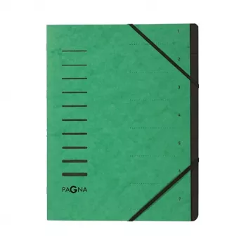 Pagna 40058-03 organizer map A4, 7 vakken, groen