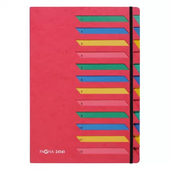 Pagna 24141-01 organizer map A4, 12 vakken, rood