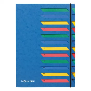 Pagna 24141-02 documentenmap A4 blauw karton 10 mm rug