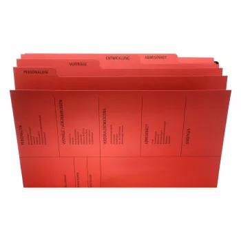 PAGNA 44105-01 ordner conventioneel - A4 - karton - rood - 3 kleppen - 245