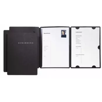 PAGNA presentatiemap A4 karton zwart staand formaat 3-pack