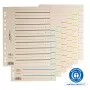 PAGNA tabbladen A4 karton beige 100 stuks ongeperforeerd 180 g/m² 44063-09