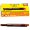 ONLINE 17174/12 inktpatronen voor vulpennen oranje 5-pack
