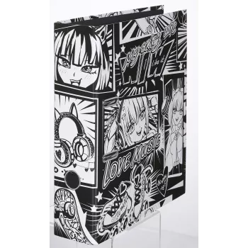 Falken Manga zwart-wit hefboommap 8,0 cm DIN A4