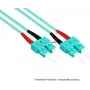 GoodConnections glasvezel-patchkabel duplex OM3 multimode 50/125 SC/SC 15m aqua LSZH