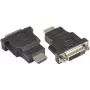 GoodConnections DVI-D naar HDMI video-adapter, DVI-D bus naar HDMI stekker, 24+1 pins, zwart