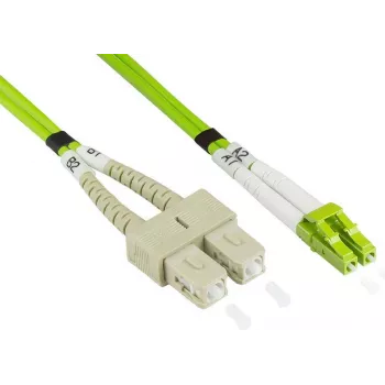 GoodConnections Alcasa LW-8075LS5 glasvezel-patchkabel 7,5 m LSZH OM5 LC naar SC groen
