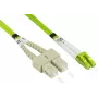 GoodConnections Alcasa LW-8075LS5 glasvezel-patchkabel 7,5 m LSZH OM5 LC naar SC groen
