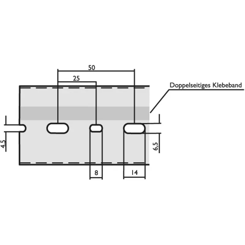 LICATEC Kabelgoot B 25 x H 75 mm DIN 7640-1