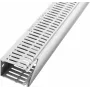 LICATEC Terminal F 2000 bedradingskanaal 100x80mm lichtgrijs RAL 7035 halogeenvrij 7384-1