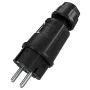 Mennekes SCHUKO-stekker zwart 2P+PE IP54 (152072)