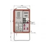 Walther-Werke verdeelkast WAV0170R1 44kVA meterveld 2 RCD's type B 9 MCB's 4