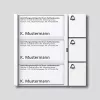 Siedle TM 612-3 W oproepknopmodule - wit - 3 knoppen - Vario-serie