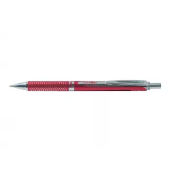 Pentel EnerGel Sterling BL407B liquid gel inkt rollerbalpen, 0,7 mm, zwart, navulbaar, metalen behuizing