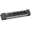 Bachmann CONNECT US stekkerdoos - 4 stopcontacten, 1,8 m kabel, zwart