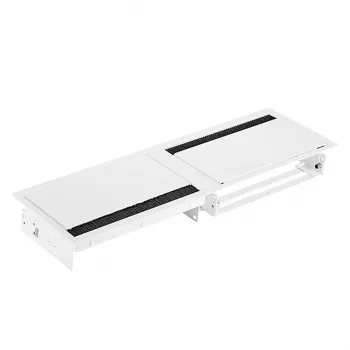 Bachmann CONI DUO Short inbouwstekkerdoos met 2 Schuko-stopcontacten en 2 moduleplaatsen, zwart