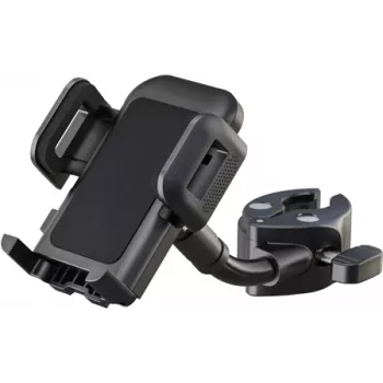 K&M 19761 Smartphone-houder voor smartphones & andere apparaten (360° draaibaar) - Zwart