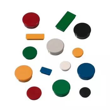 FRANKEN Magneten Blauw Rond 24mm Houdkracht 300g Verpakking met 10
