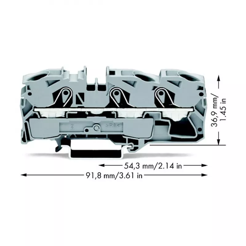 WAGO 2016-1301 doorvoerklem - 12 mm - 91,8 mm - 36,9 mm - 800 V