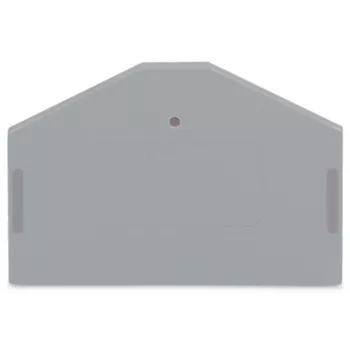 WAGO 280-312 eind- en tussenplaat, grijs, 2,5 mm², 50 mm x 36,5 mm, 2,8 g
