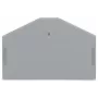 WAGO 280-312 eind- en tussenplaat, grijs, 2,5 mm², 50 mm x 36,5 mm, 2,8 g