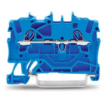 WAGO 2001-1204 4-aderig Push-in CAGE CLAMP klemmenblok, grijs, 500V, 24A, 0,25-2,5 mm², DIN-railmontage