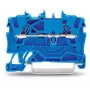 WAGO 2001-1204 4-aderig Push-in CAGE CLAMP klemmenblok, grijs, 500V, 24A, 0,25-2,5 mm², DIN-railmontage