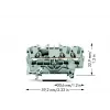 WAGO 2002-1301 3-aderige doorgangsklem, 2,5 mm²