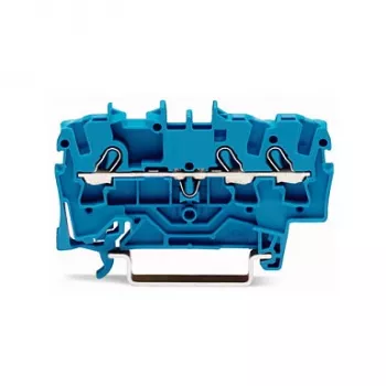 WAGO 2002-1304 3-aderig Push-in klemmenblok, 2,5 mm², 800 V, grijs