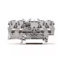 WAGO 2002-1401 doorvoerklem, 4-aderig, 2,5 mm², Push-in CAGE CLAMP, 800 V, grijs