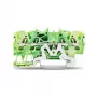 WAGO 2002-1407 4-aderige beschermingsleiderklem 0,25-2,5 mm² 4 mm² groen-geel