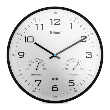 MEBUS 52840 radiografische wandklok wit 25 cm