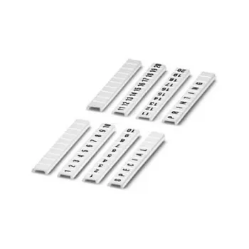 Phoenix Contact ZBF 4 vlakke klemmenmarkeringsstroken, wit, 4 mm, nummers 1-10, 10 stuks (0808626:0001)