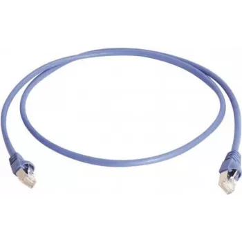Telegärtner patchkabel, S/FTP, PiMF, Cat 6A (ISO/IEC), blauw, 1,5 m, 10 Gigabit/s, halogeenvrij, met Telegärtner kabel en Telegärtner stekkers (L00001A0129)