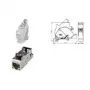 Telegärtner DIN-rail uitlaat RJ-45 lichtgrijs RAL 7035 J00023A0205