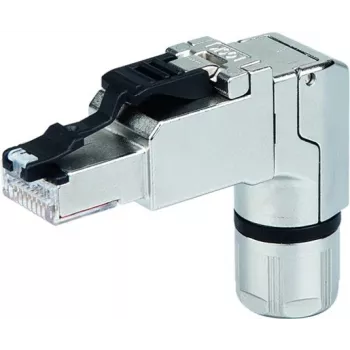 Telegärtner J00026A4114 RJ45 Cat6A roestvrijstalen afgeschermde veldmonteerbare stekker T568A
