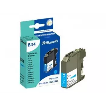 Pelikan compatibele inktcartridge voor Brother LC123C cyaan 10ml 600 pagina's