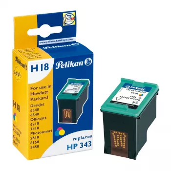 Pelikan inktpatroon voor HP C8766EE (HP 343) - driekleurig, Standard Yield