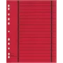 WEKRE 50 tabbladen, A4, 190 g/m2, Rood (951030850IF)