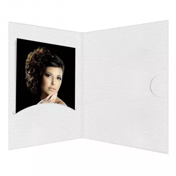 DAIBER Opti-Line portretmappen 10x15 cm wit (100 stuks)